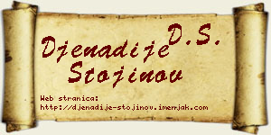Đenadije Stojinov vizit kartica